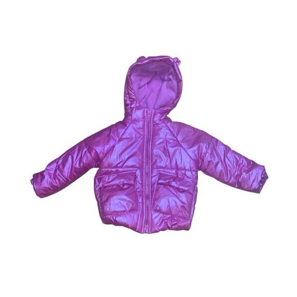 Bearpaw Metallic Puffer Coat - Picture 1 of 6